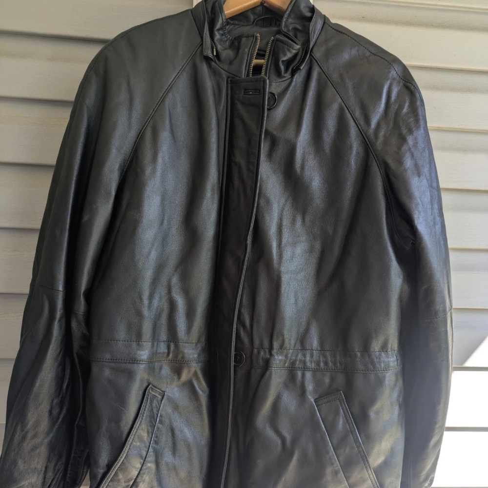 Woman's Black Leather Jacket